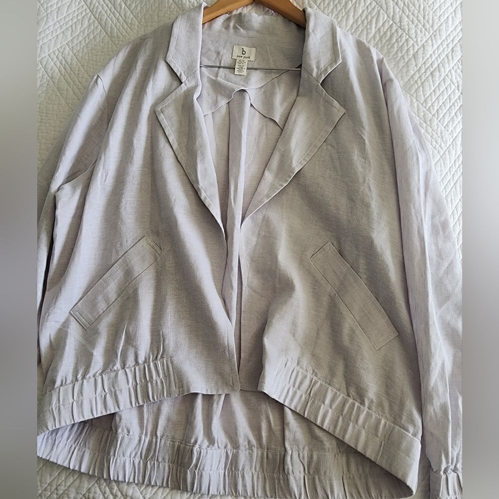 B new york linen blend Eco easy jacket Coastal Minimalist - Picture 11 of 16